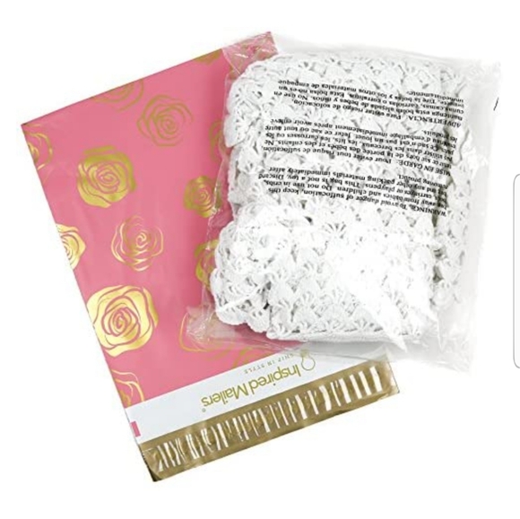 25 ct  XL  14.5 x 19" PINK ROSE MAILERS - Picture 3 of 14